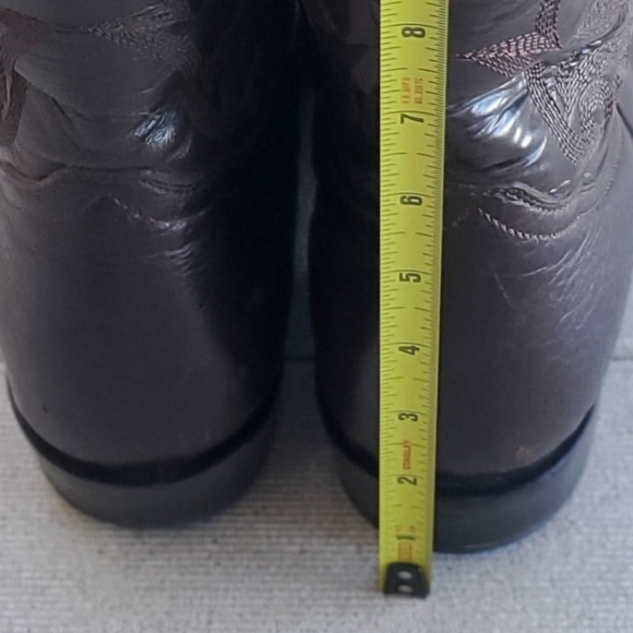 Roger\'s Leather Western Cowboy Brown Boots Men’s Size 8.5 main image 4